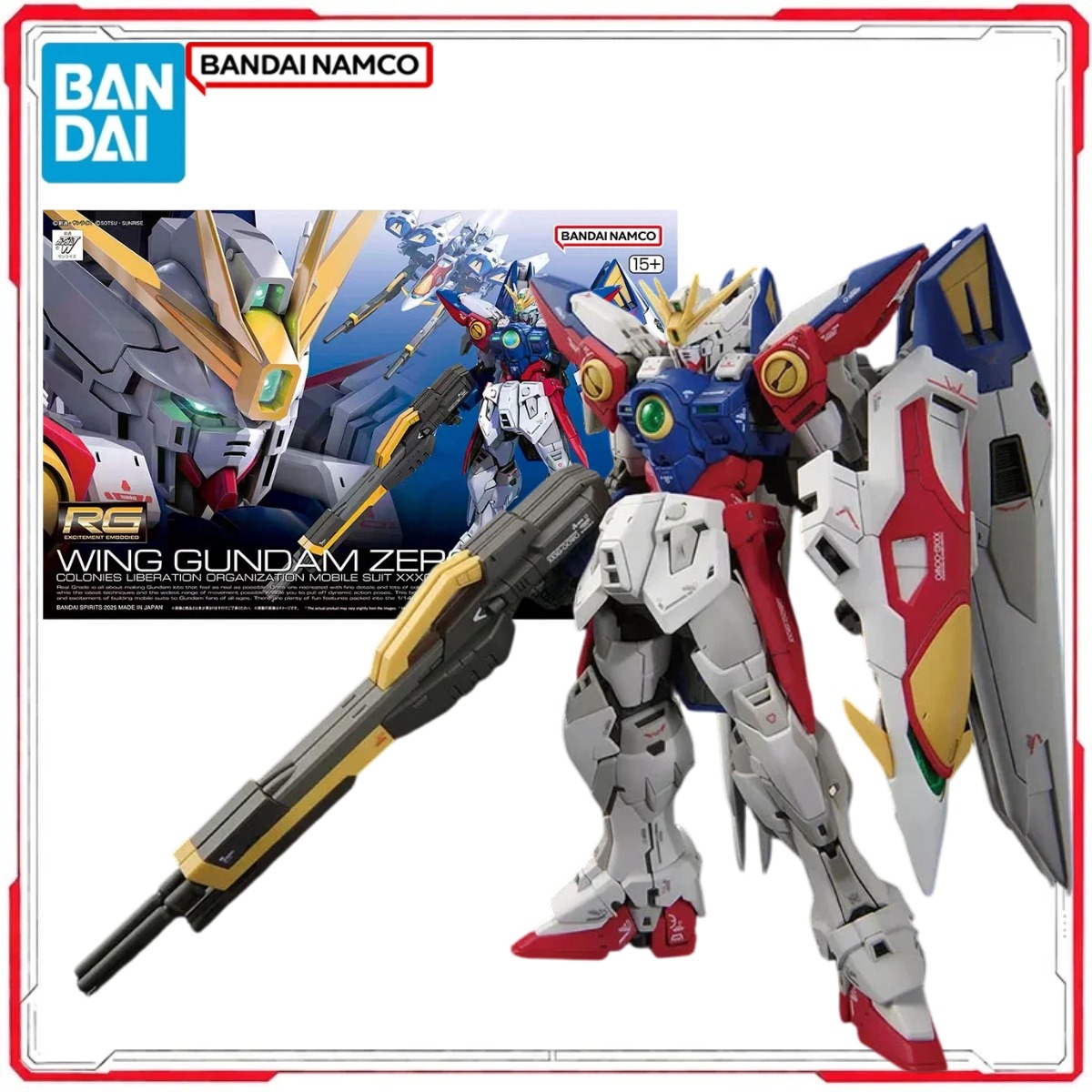 Model Kit Wing Zero - 本物のバンダイオリジナルガンダムモデルキット RG ウイングゼロアニメフィギュアアクションモデルおもちゃギフト少年少女在庫あり