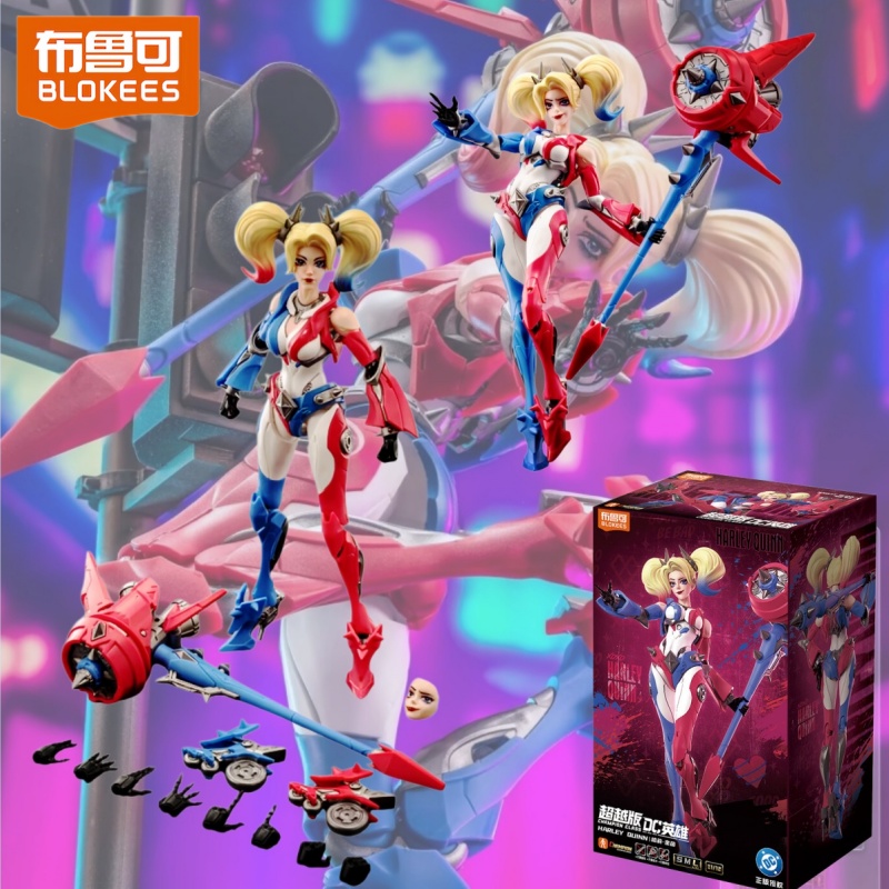Model Kit Xiaoyaozi - 新しいブロックキーズDCスーパーヒーローハーレイ・クインチャンピオンクラス組み立て式ビルディングブロックコレクタブルアクションフィギュア玩具在庫あり