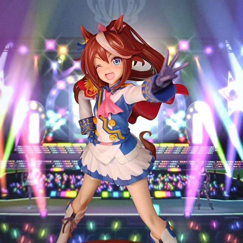 Model Kit Uma Musume - 26 センチメートル新アニメゲームプリティーダービートウカイテイオウかわいいダブル表現アクションフィギュア PVC モデルおもちゃ人形装飾ギフト