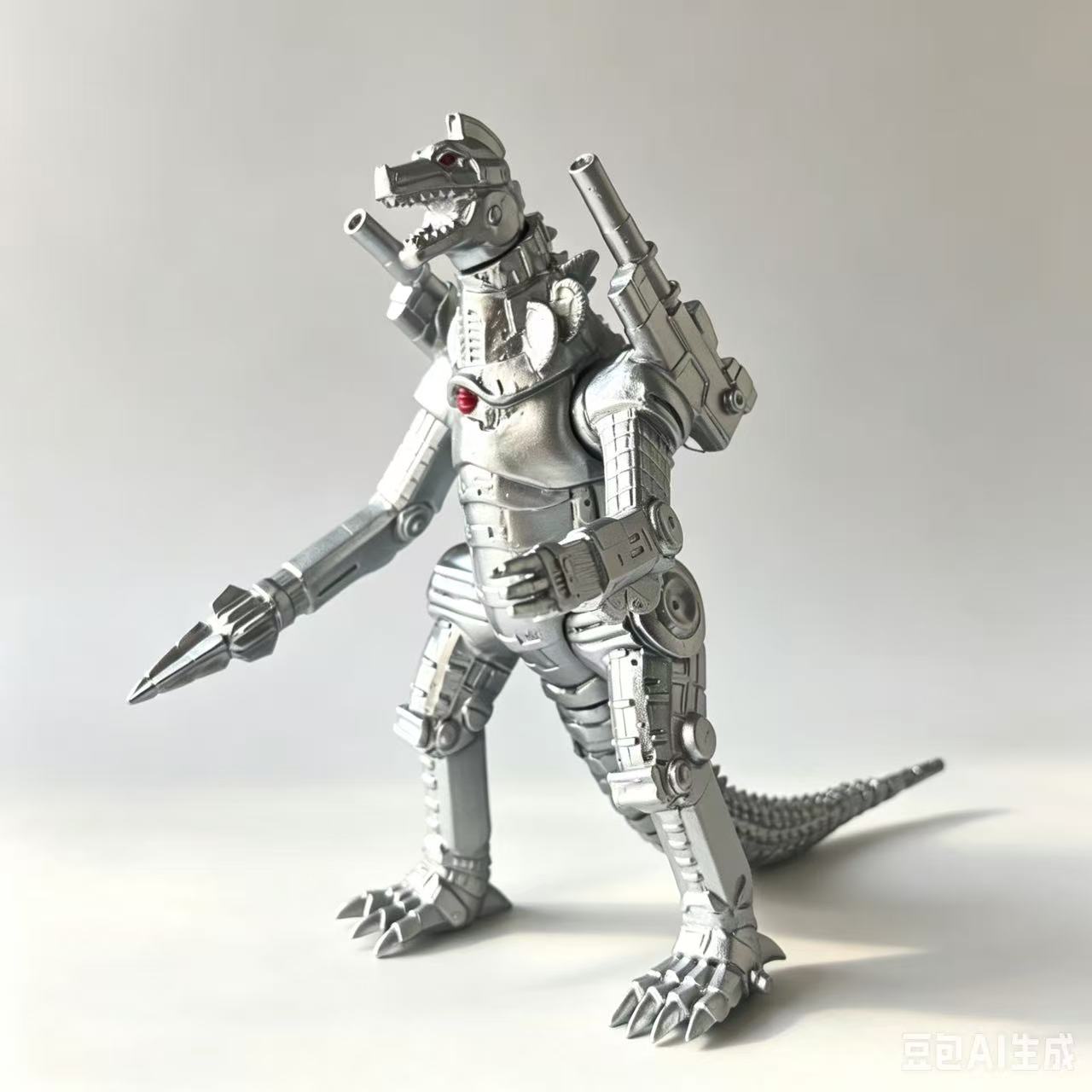 Model Kit Kiryu - 19 センチメートルキャノンメカゴジラシリーズゴールドシルバーマシンゴジラアクションフィギュア PVC モデルグッズおもちゃ子供クリスマスギフト