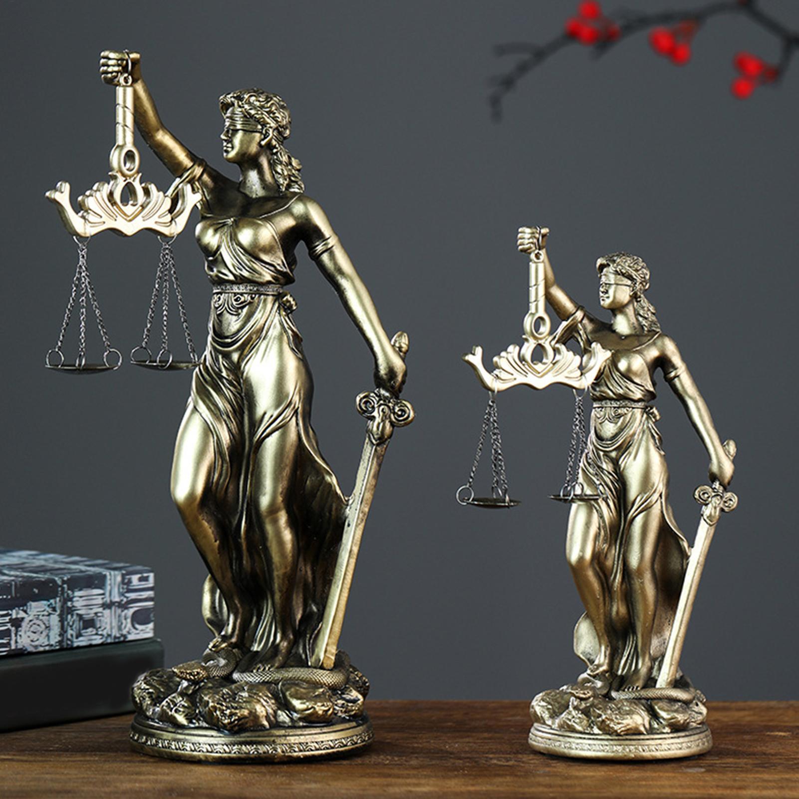 Model Kit Judge - 正義の女神像、正義のスケール彫刻、樹脂製、弁護士事務所の装飾、本棚の飾り、弁護士の卒業祝いの贈り物