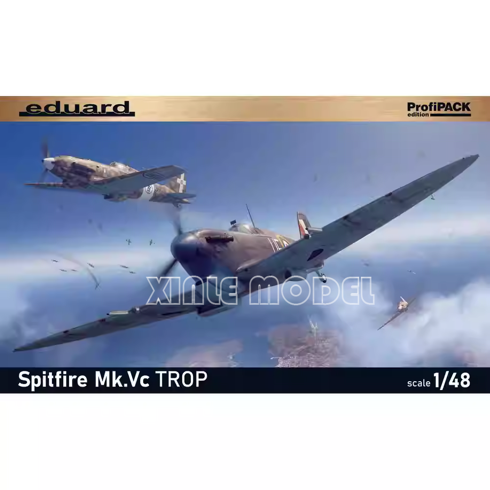 Model Kit Spitfire - エドゥアード プラスチック組み立て飛行機モデルキット 82126 スピットファイア Mk.Vc Trop