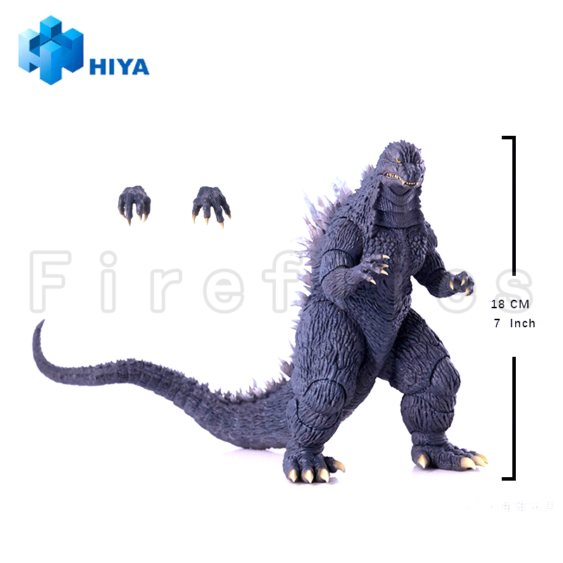 Model Kit Kiryu - 18CM HIYAアクションフィギュア エクスクイジットベーシックシリーズ ゴジラ対メカゴジラ 2002 ゴジラ