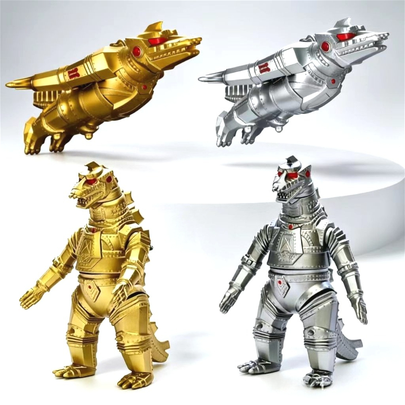 Model Kit Kiryu - ホット 18 センチメートルゴジラシリーズアクションフィギュアフライングアティテュードゴールドとシルバーマシンゴジラモンスター PVC モデルおもちゃ子供クリスマスギフト