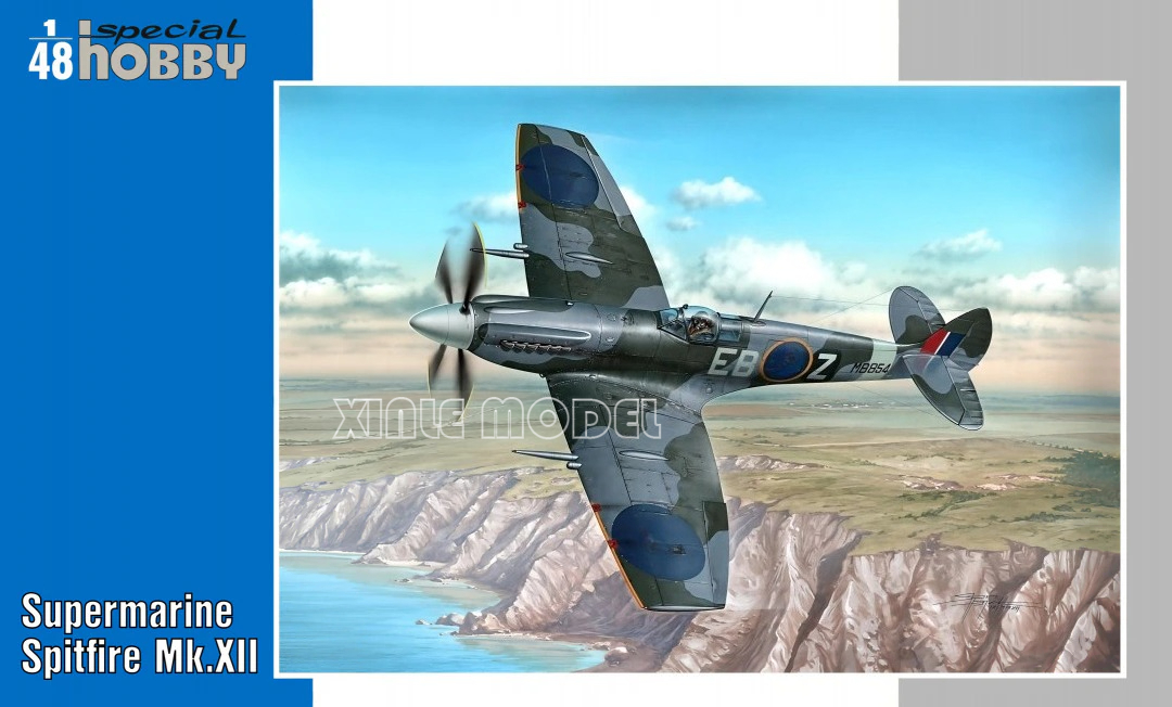 Model Kit Spitfire - スペシャルホビー プラスチック組み立て航空機モデルキット SH48107 スーパーマリン スピットファイア Mk.XII