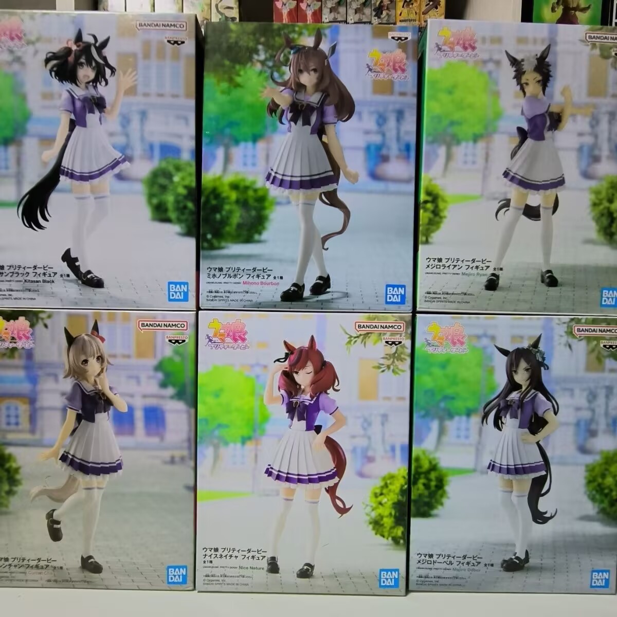 Model Kit Uma Musume - オリジナルバンダイウマ娘: プリティーダービーマンハッタンカフェアグネスタキオン収集装飾品フィギュア模型玩具誕生日ギフト 17 センチメートル