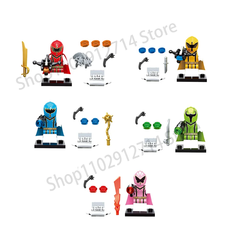 5個セット パワーレンジャー ビルディングブロック ミニアク - Model Kit Power Rangers のレビューと価格