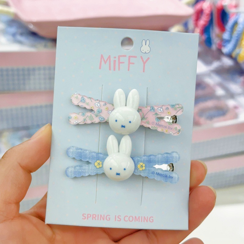 新しいミッフィーウサギの前髪クリップシンプルで甘い写真装飾ク - Model Kit Girl のレビューと価格