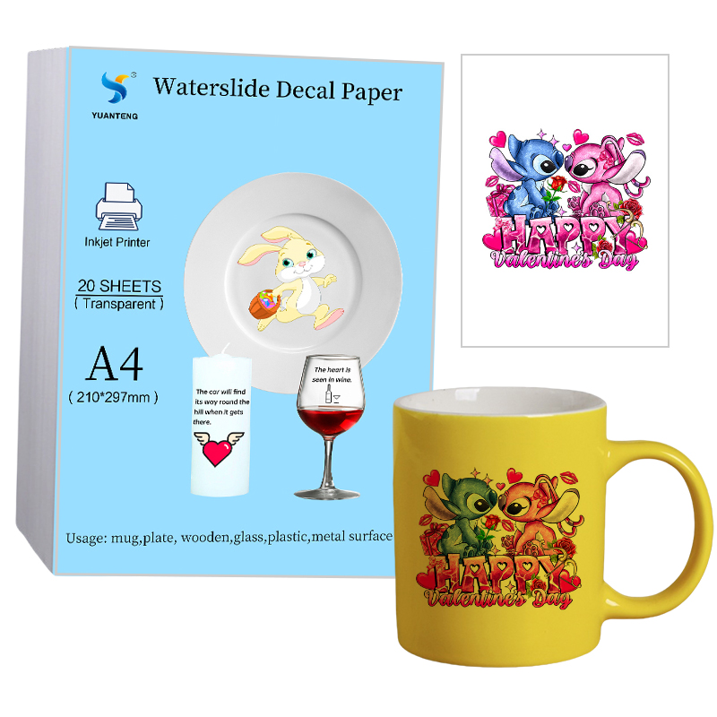 セラミック用熱転写紙、青い裏打ち紙、DIY用に印刷されたイン - Waterslide Decal Paper のレビューと価格