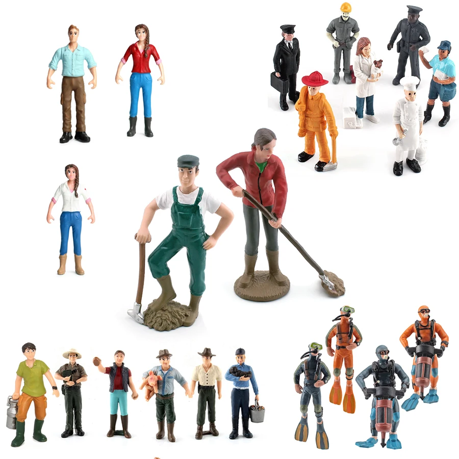 ブルーカラー女性農家ダイバーシェフ弁護士搾乳工郵便配達員プロ - Model Kit Judge のレビューと価格