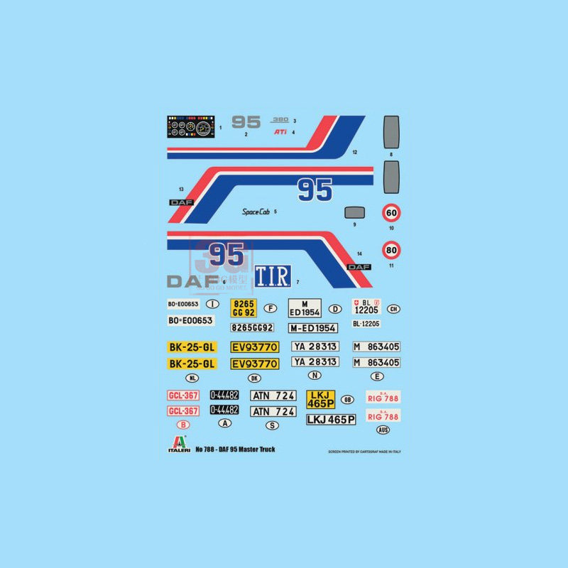 イタレリ IT0788S 1/24 DAF 95 マスターカ - Model Kit Italeri のレビューと価格