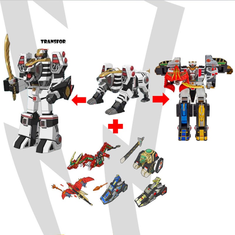 アニメパワーレンジャーアクションフィギュアホワイトタイガーゾ - Model Kit Power Rangers のレビューと価格