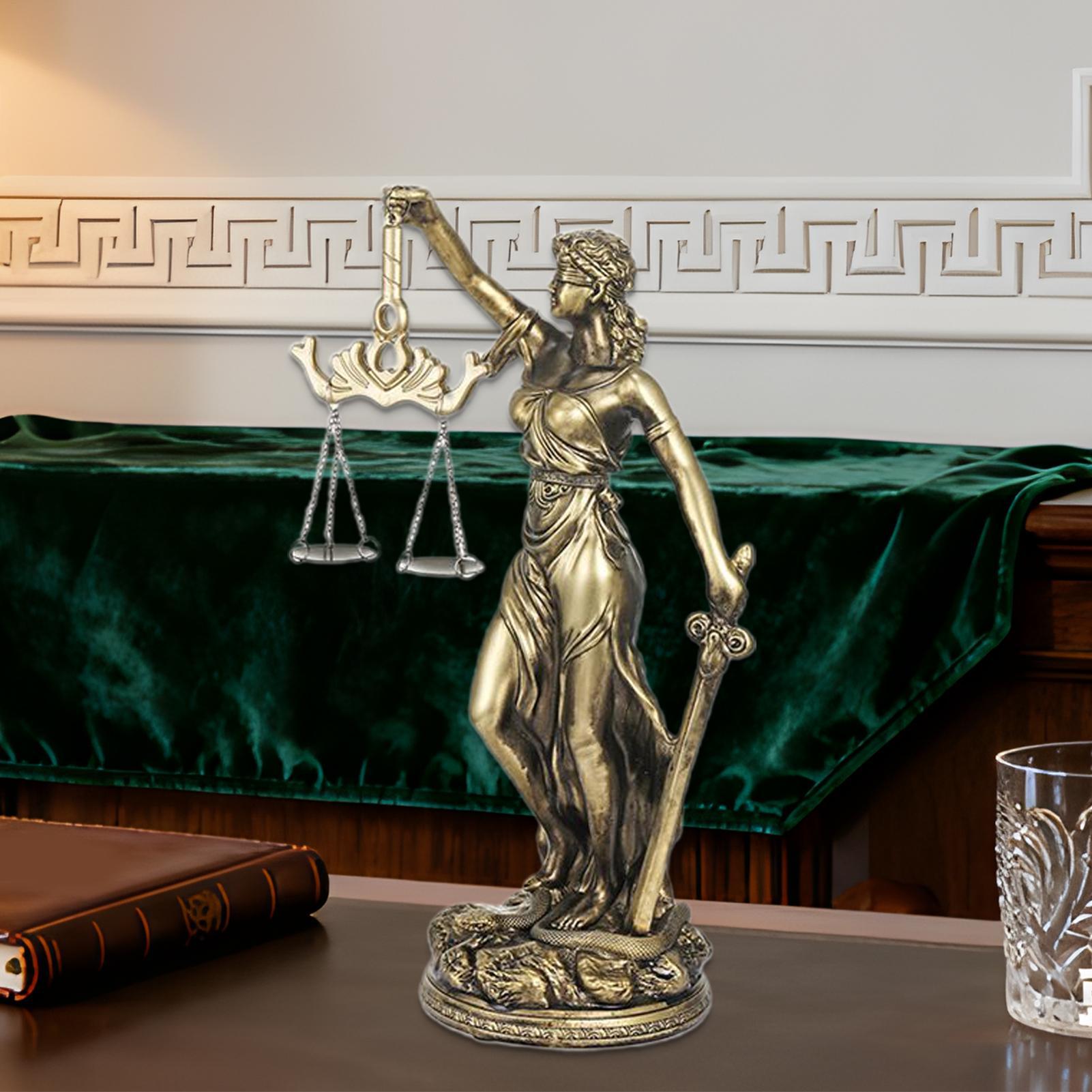 正義の女神像、正義のスケール彫刻、樹脂製、弁護士事務所の装飾 - Model Kit Judge のレビューと価格