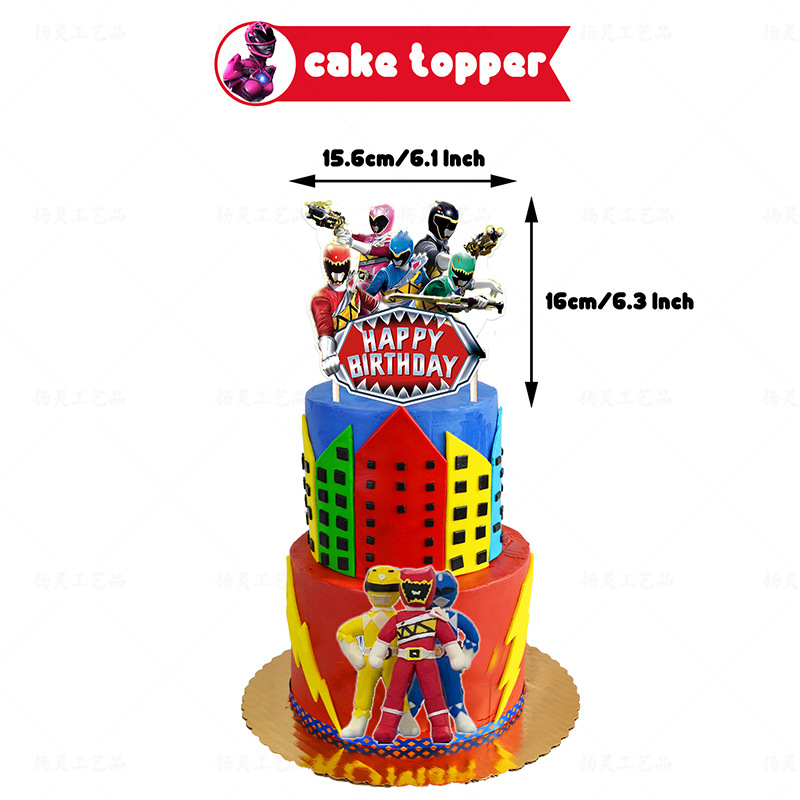 カートゥーンパワーレンジャーズテーマ キッズ誕生日デコレーシ - Model Kit Power Rangers のレビューと価格
